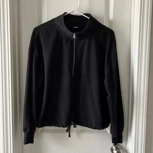 Old Navy Black Half Zip Sweatshirt